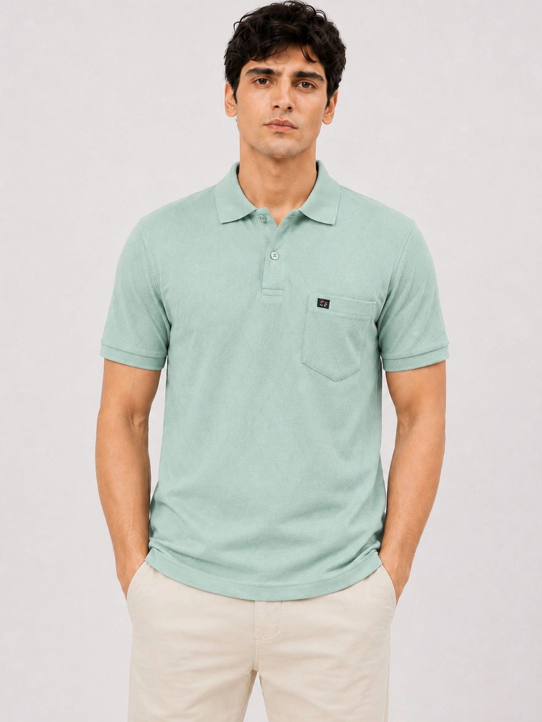 Monk Mode Men Polo Collar Pockets T-shirt-image-11