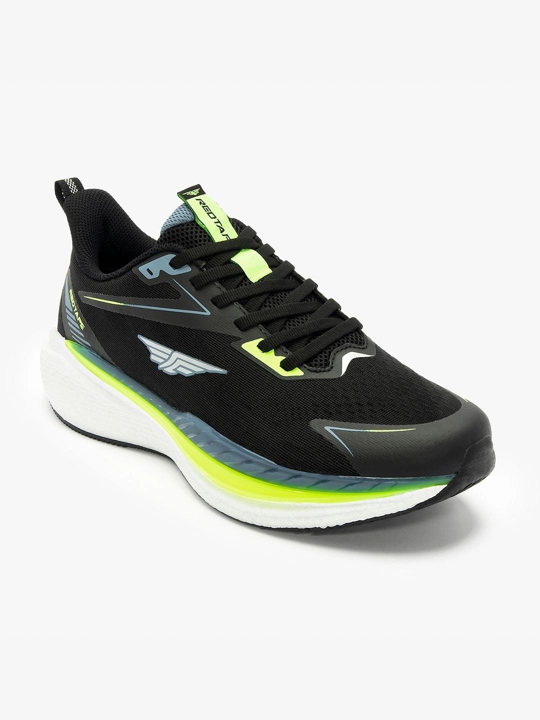 Red Tape Sports Shoes for Men in Black White | For Everyday Comfort-image-5