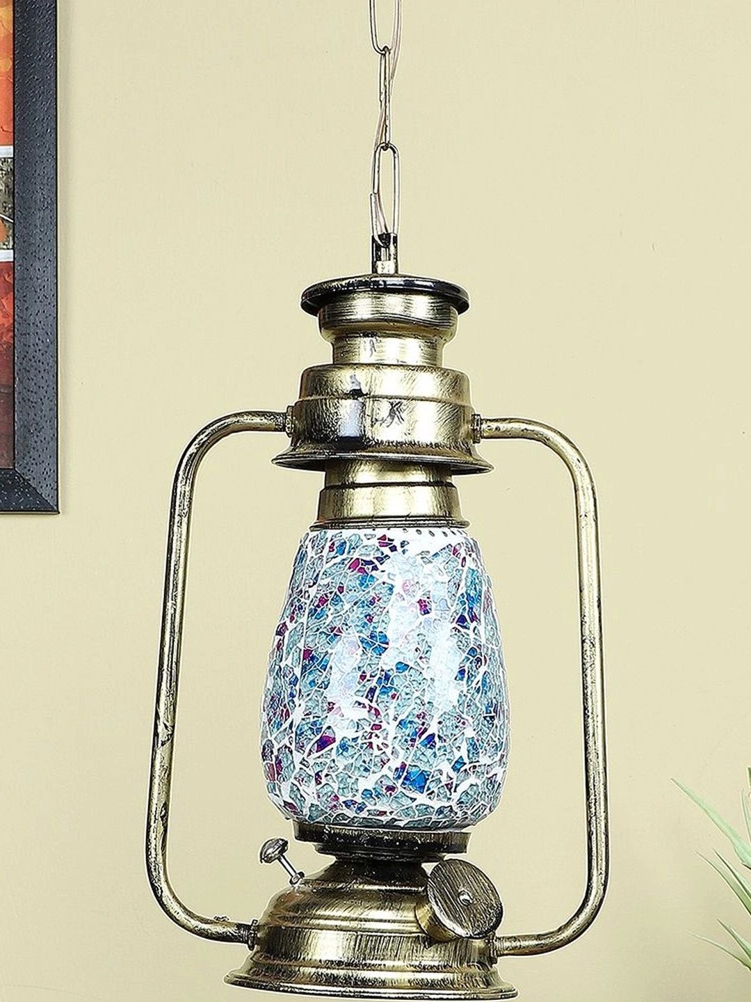Myntra Elegant Homes Multicoloured Textured Ceiling Lamp-picture-12