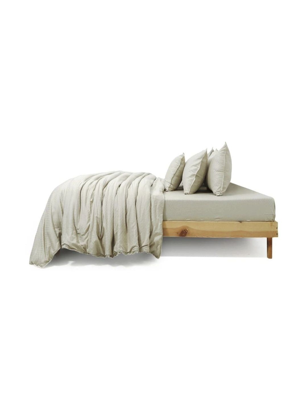 Zarf Beige Checked AC Room 400 GSM Quilt-image-46