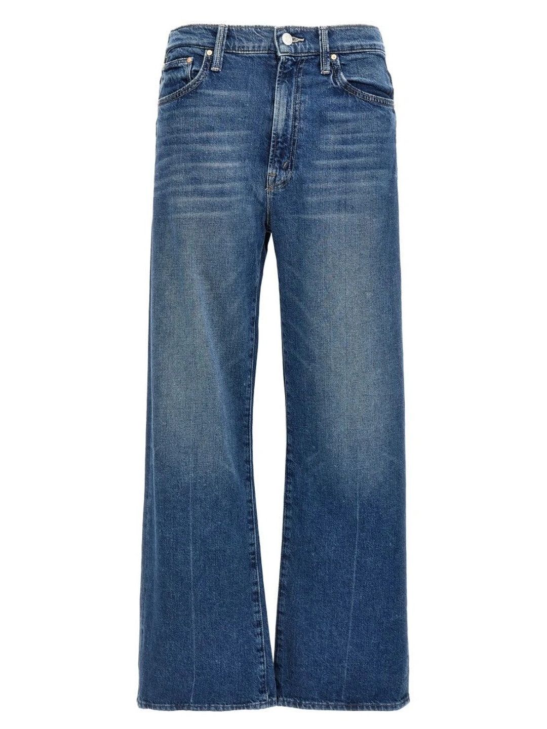 Mother Denim Women Straight Fit Mid-Rise Low Distress Jeans-image-5