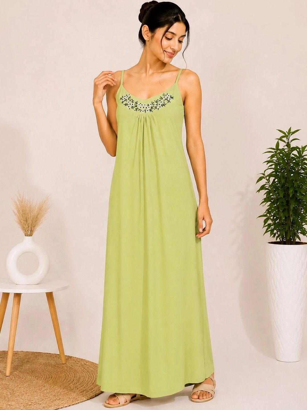Sukhraa Embroidered Maxi Nightdress-picture-56