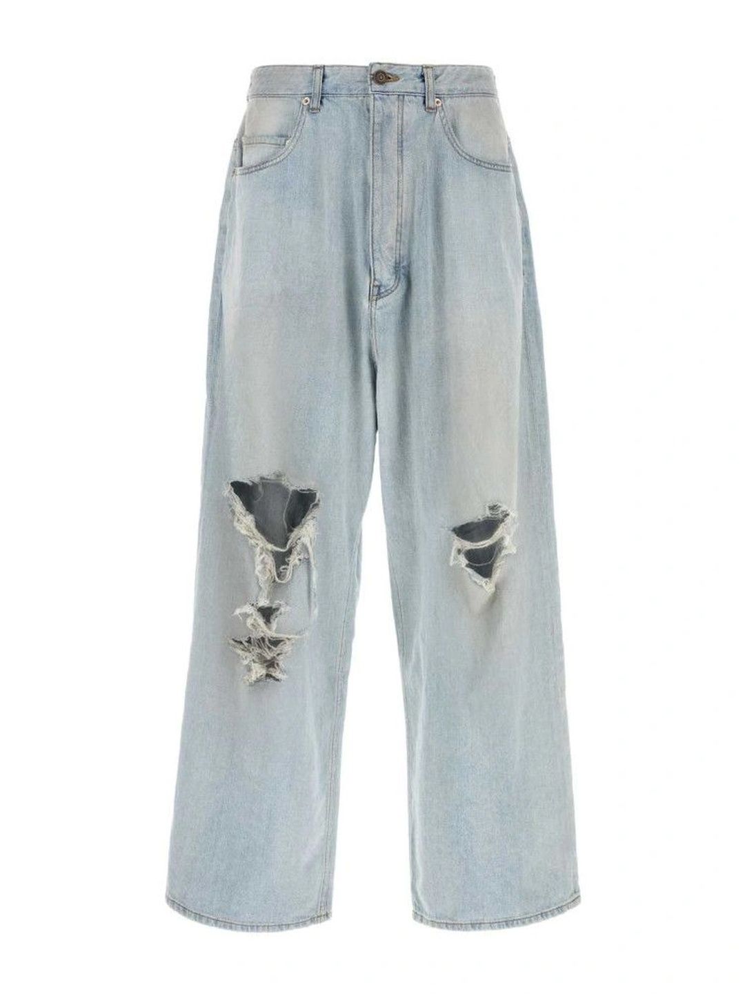 Balenciaga Men Mid-Rise Highly Distressed Jeans-picture-20