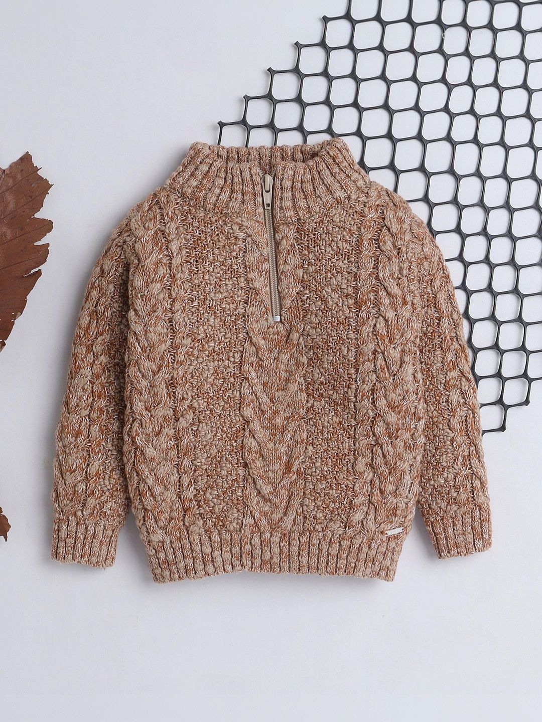 Yellow Apple Boys Cable Knit Pullover-image-33