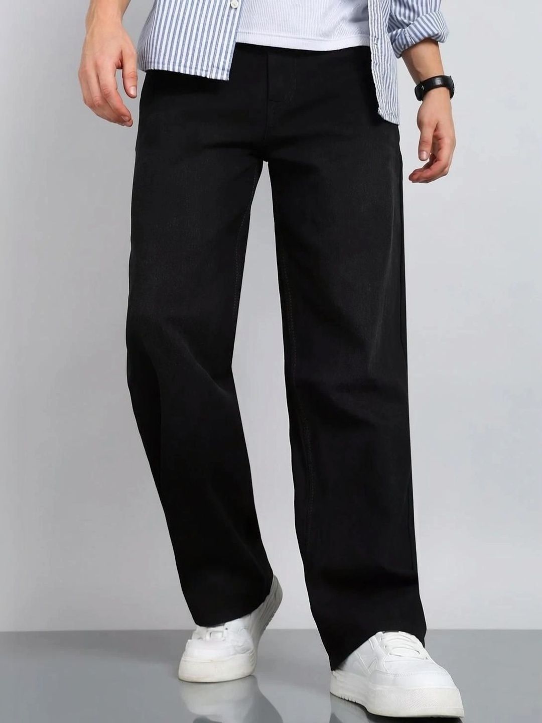 FUDE PRIDE Men Relaxed Fit Mid-Rise Stretchable Jeans-picture-49