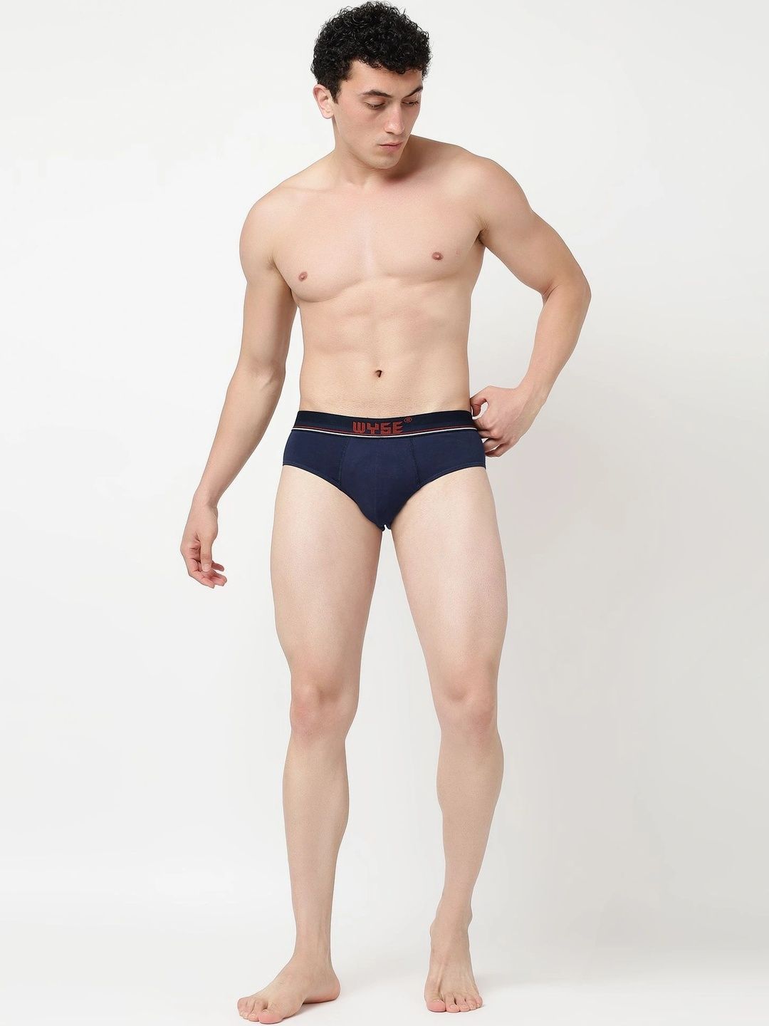 WYSE Men Assorted Cotton Basic Briefs-image-33
