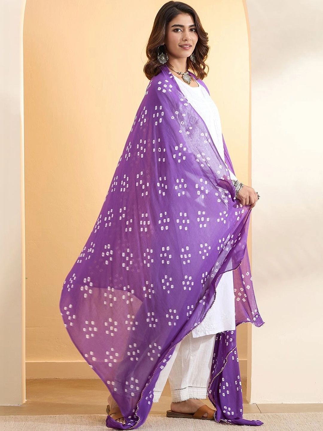 Biba Printed Bandhani Dupatta-picture-53