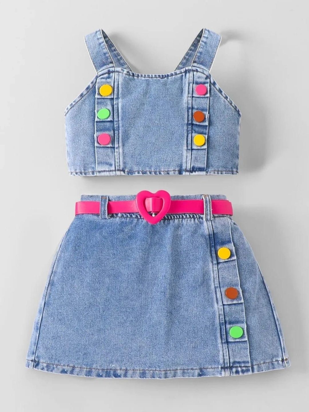 COMPLETE OUTFIT Girls Top with Skirt-image-48