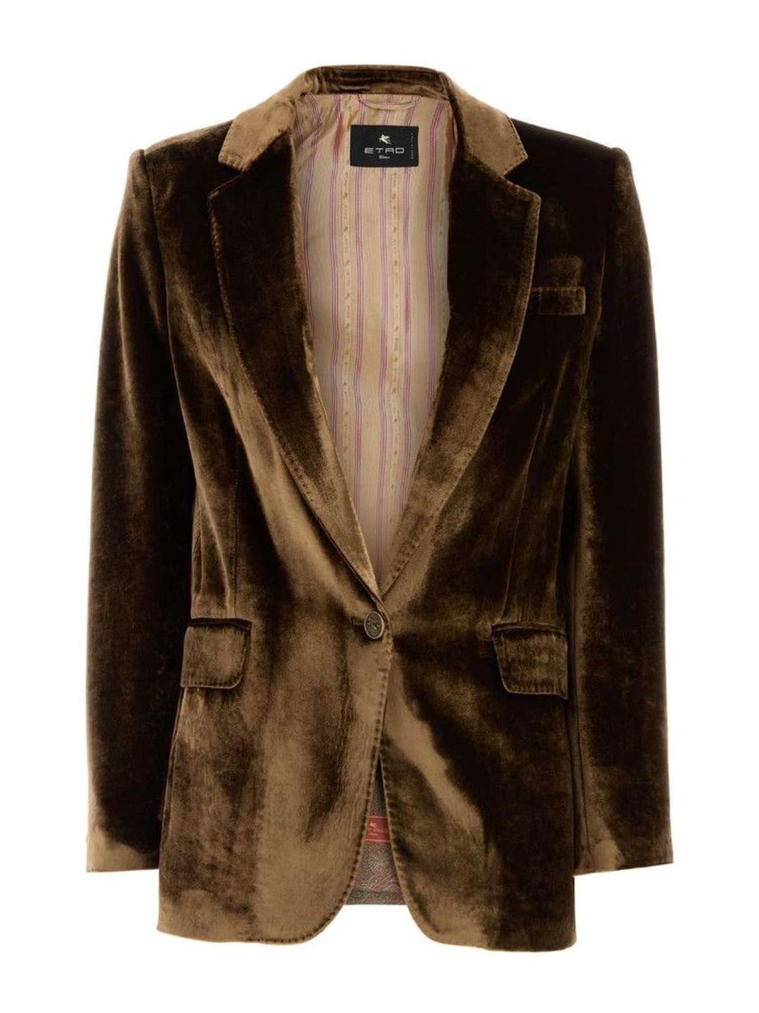 ETRO Brown Velvet Blazer-image-2