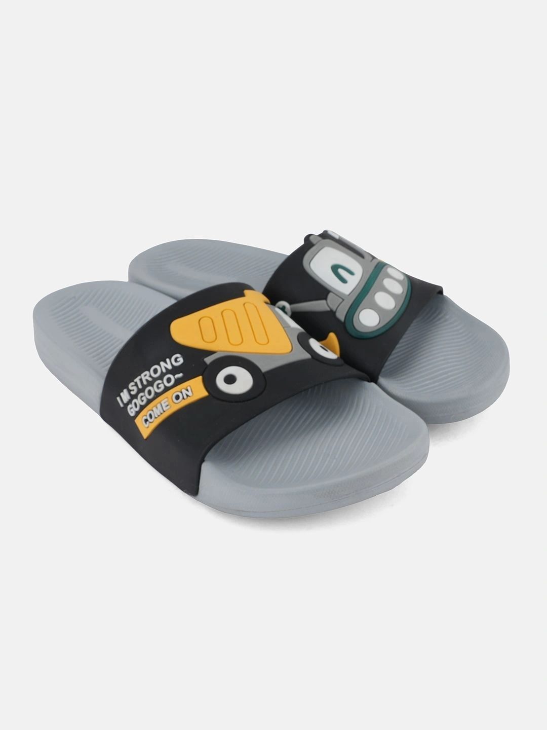 Miss & Chief Unisex Kids Printed Rubber Sliders-picture-50
