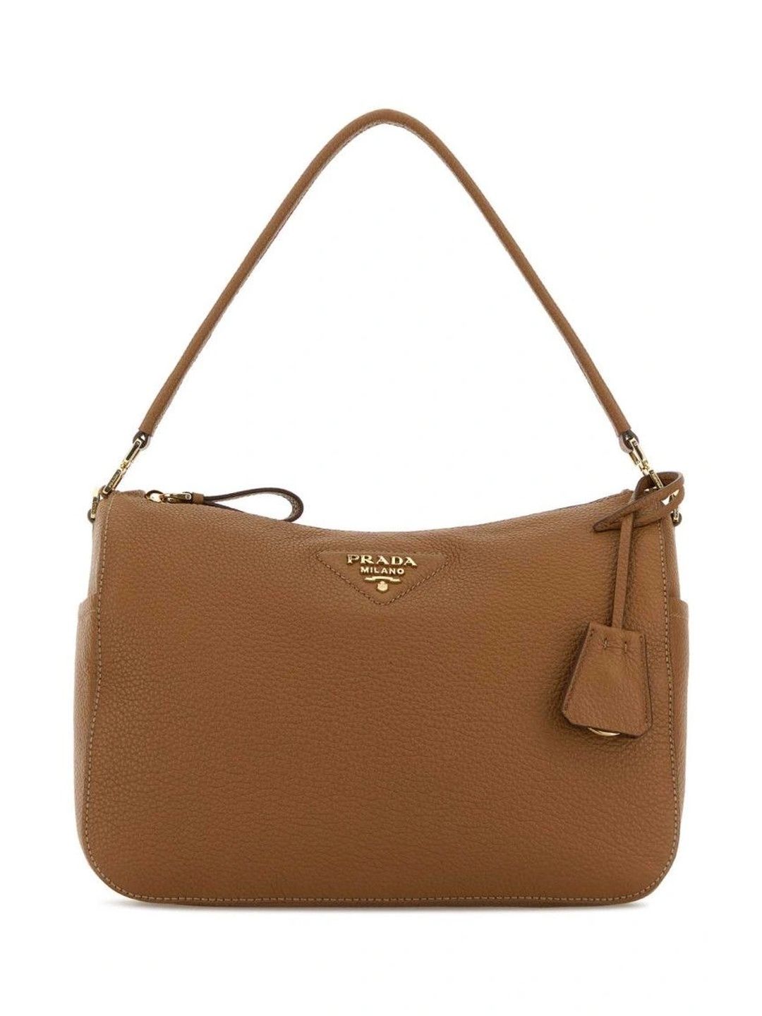 Prada Textured Leather Half Moon Shoulder Bag-picture-31