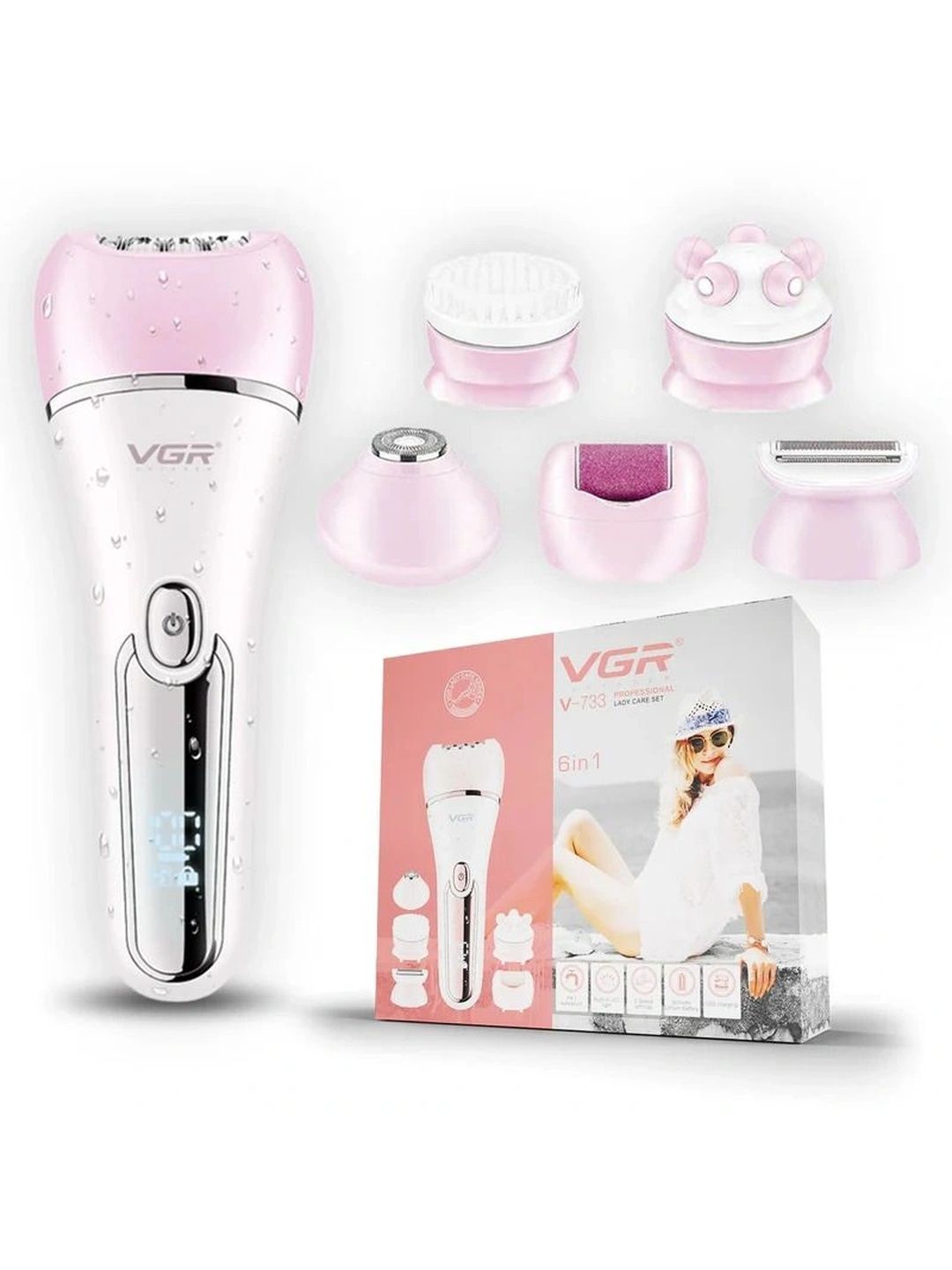 VGR 6-In-1 Cordless Lady Care Grooming Set - V-733-image-8