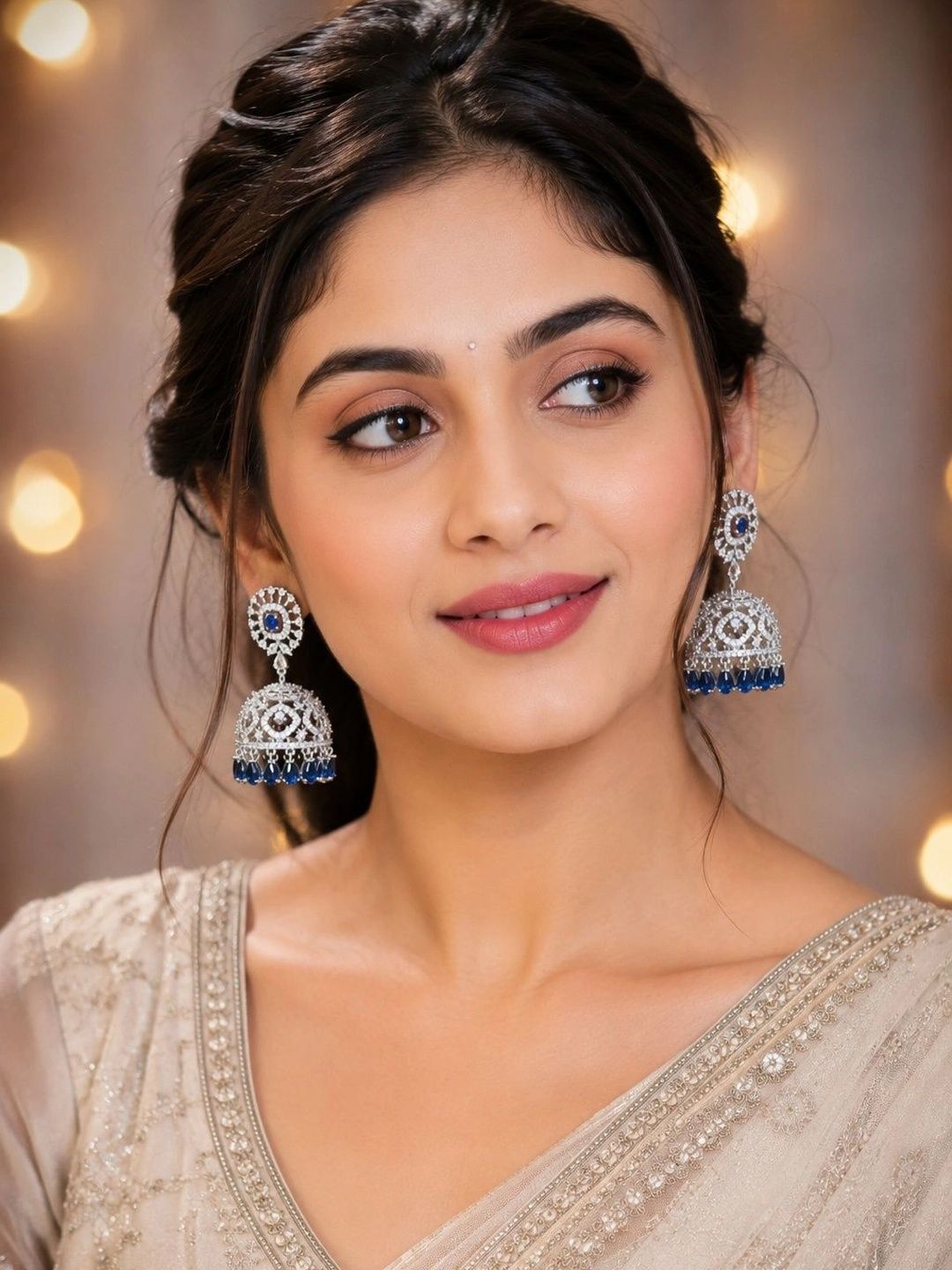 Manvi Fashion Circular Jhumkas Earrings-picture-33