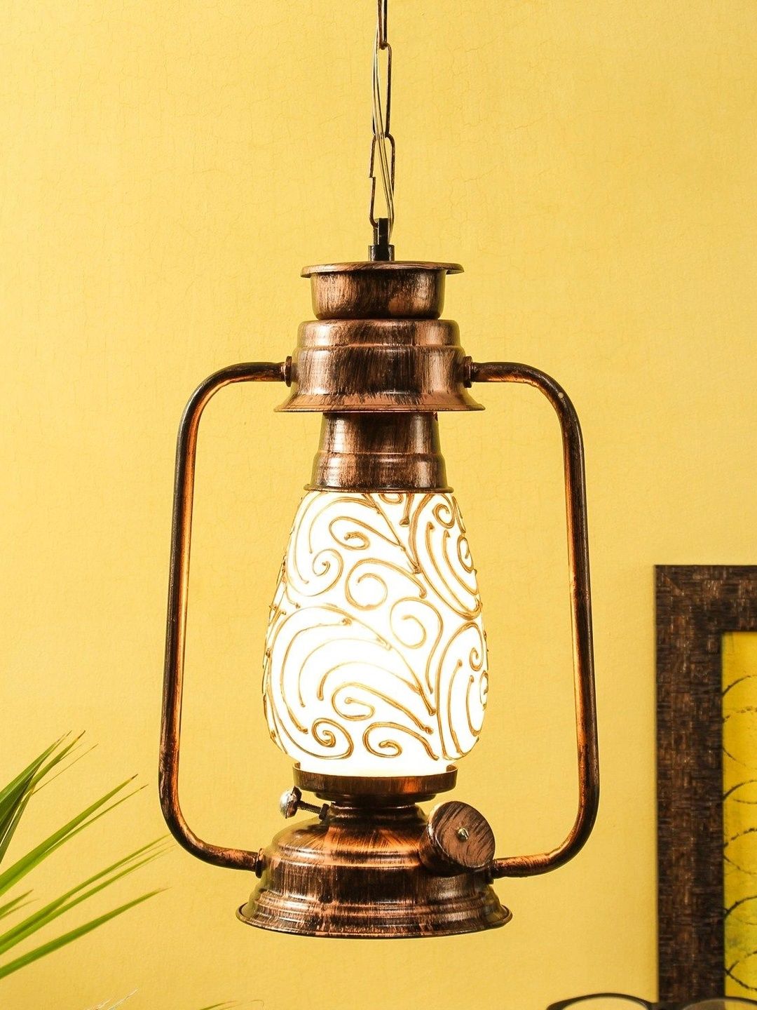 Myntra Elegant Homes Multicoloured Printed Ceiling Lamp-image-46