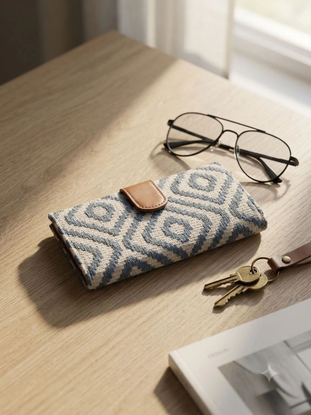 AZZRAA Unisex Geometric Printed Two Fold Wallet-picture-35