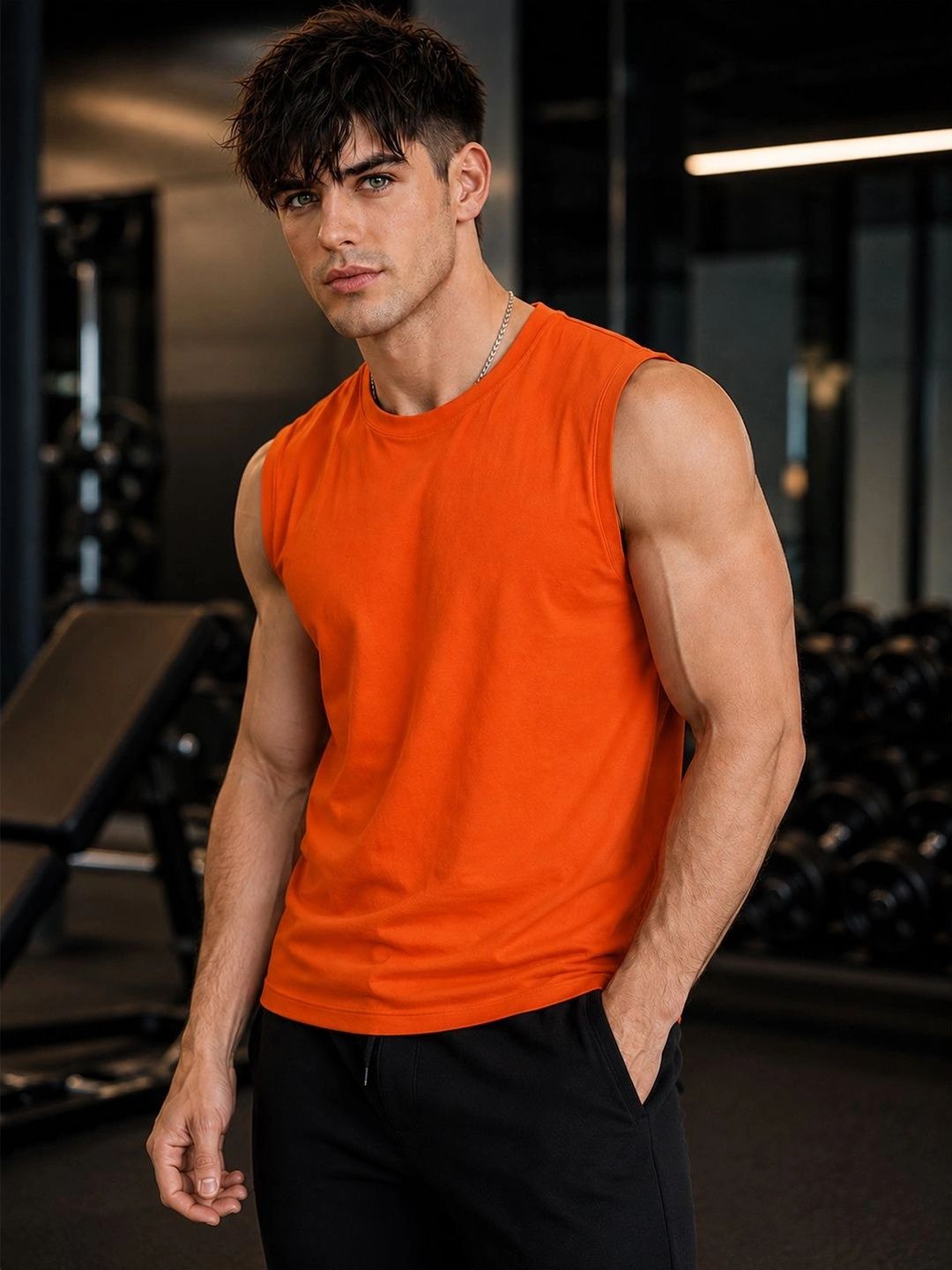 FBAR Assorted Cotton Gym Vest-picture-23