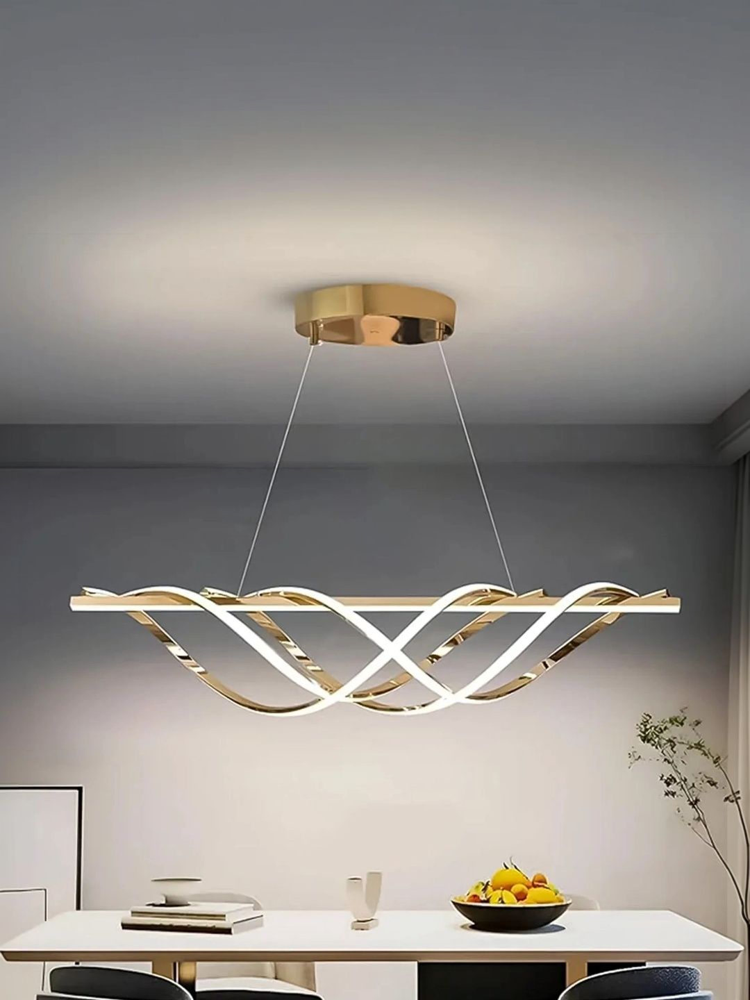 Stello Gold-Toned & White Contemporary Ceiling Lamp-image-32