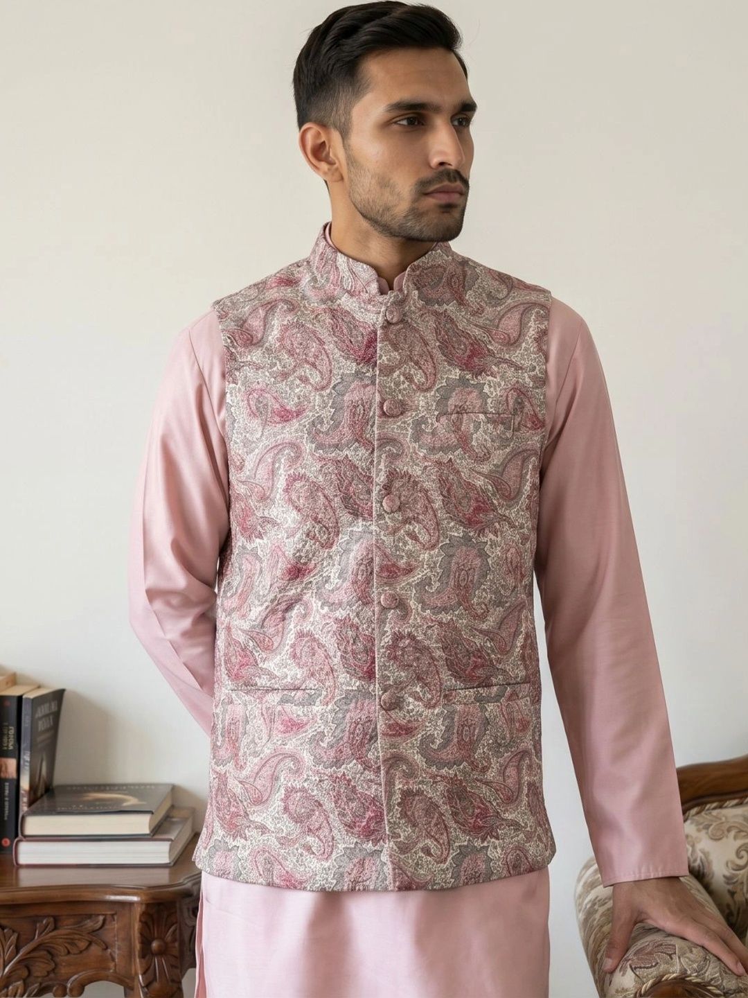Jompers Embroidered Nehru Jackets-picture-20