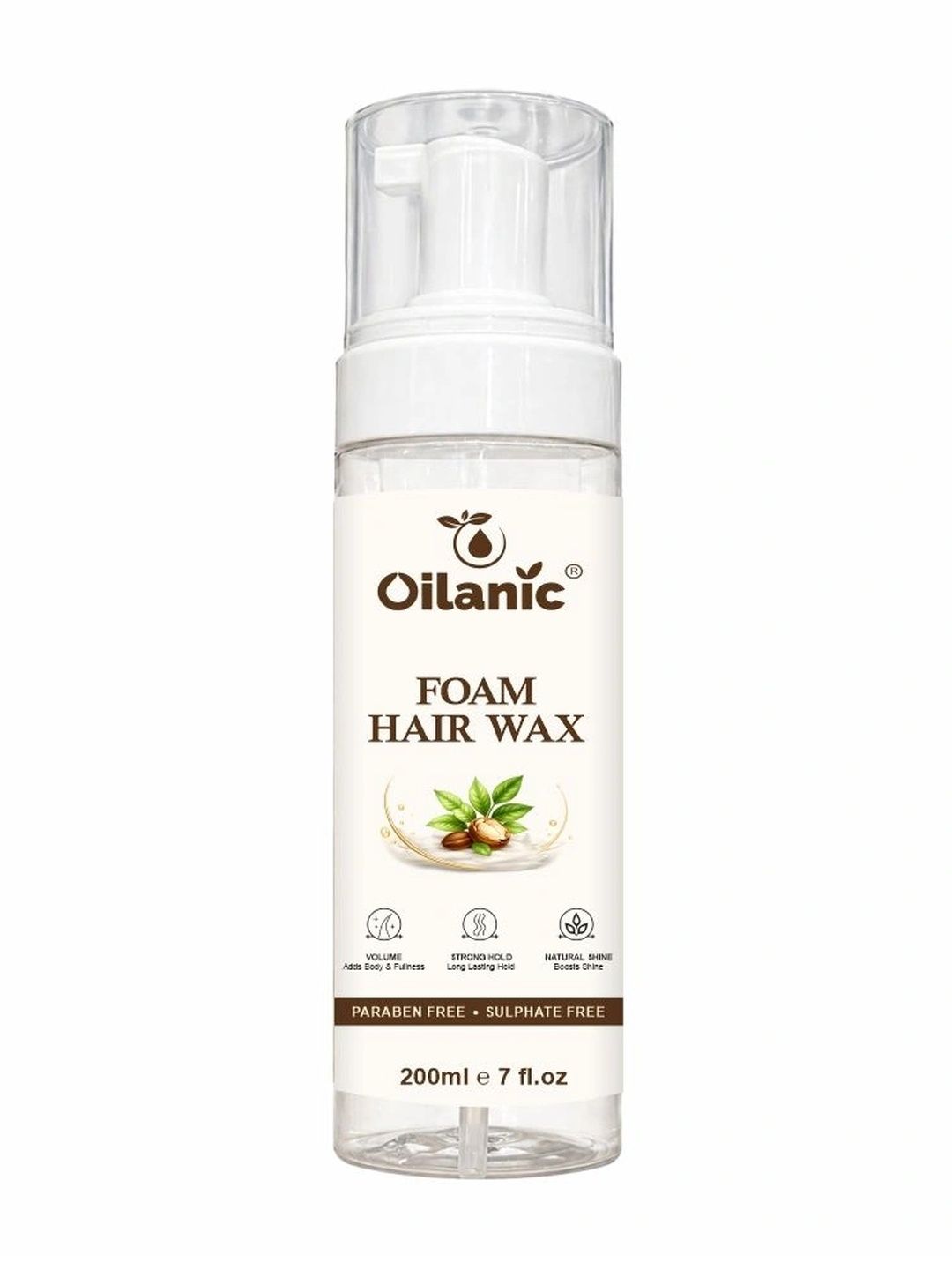 Oilanic Hair Volumizing Foam Hair Wax for Sleek & Polished Hair Look - 200ml-image-1