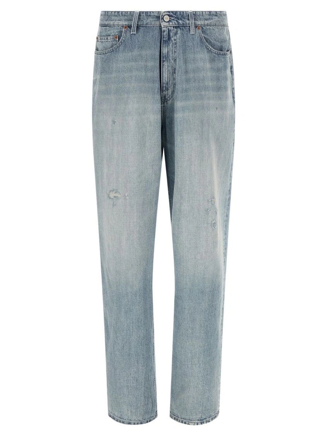 MM6 Maison Margiela Men Straight Fit Mid-Rise Mildly Distressed Jeans-picture-26
