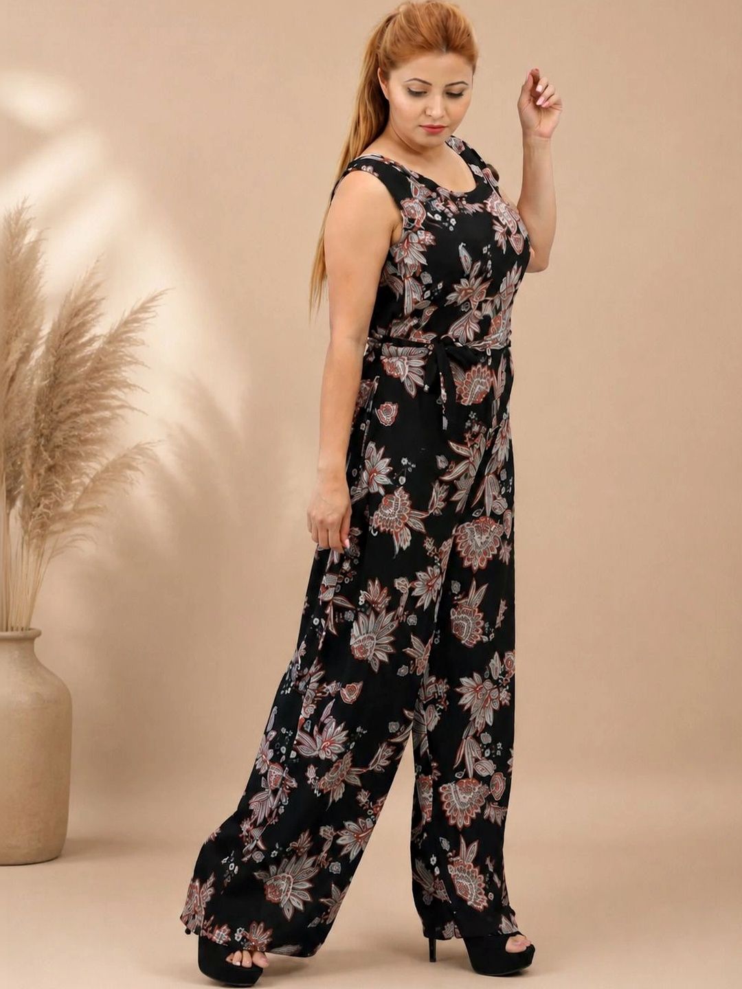 Nine2Five Organic Cotton Printed Basic Jumpsuit-picture-34