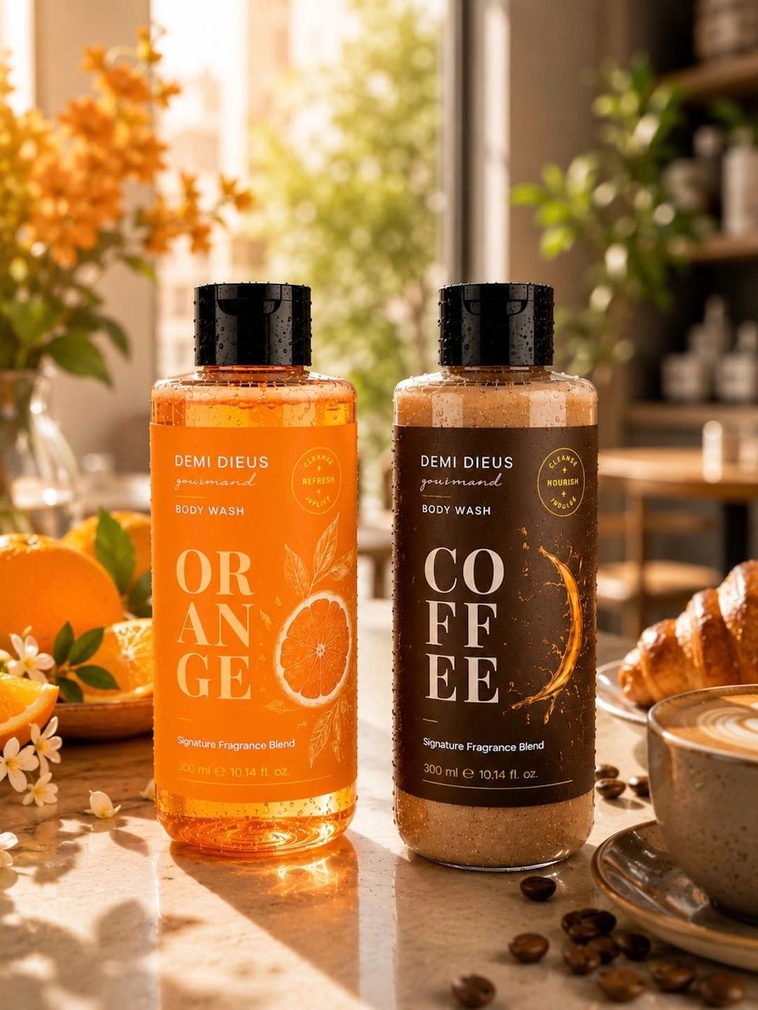 DEMI DIEUS Set Of 2 Orange & Coffee Body Wash - 300 ml Each-picture-8