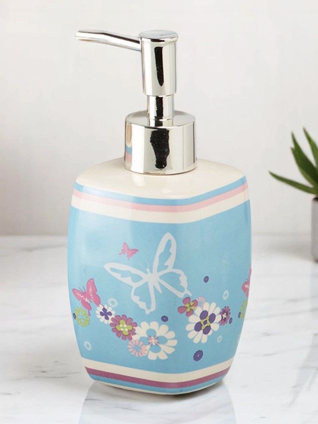 Kookee Multicoloured Abstract Ceramic Soap Dispenser-picture-13