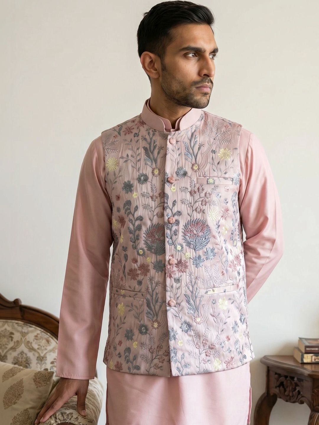 Jompers Embroidered Nehru Jackets-picture-21
