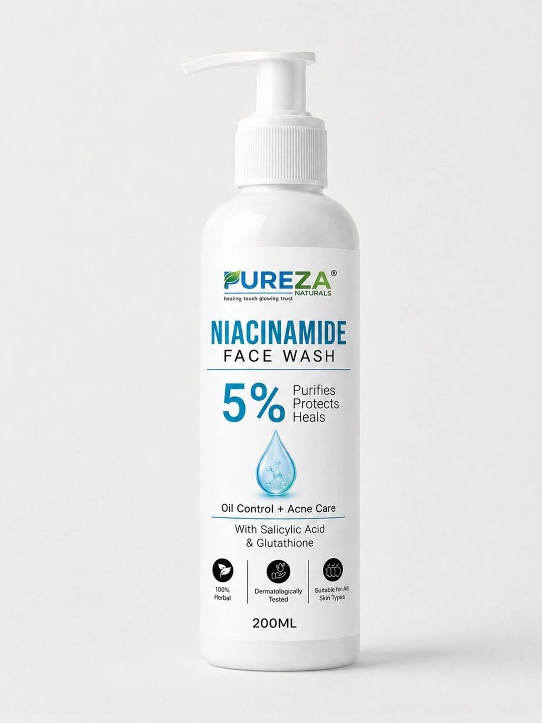 PUREZA NATURALS Niacinamide Face Wash For Deep Cleansing - 200 ml-image-24