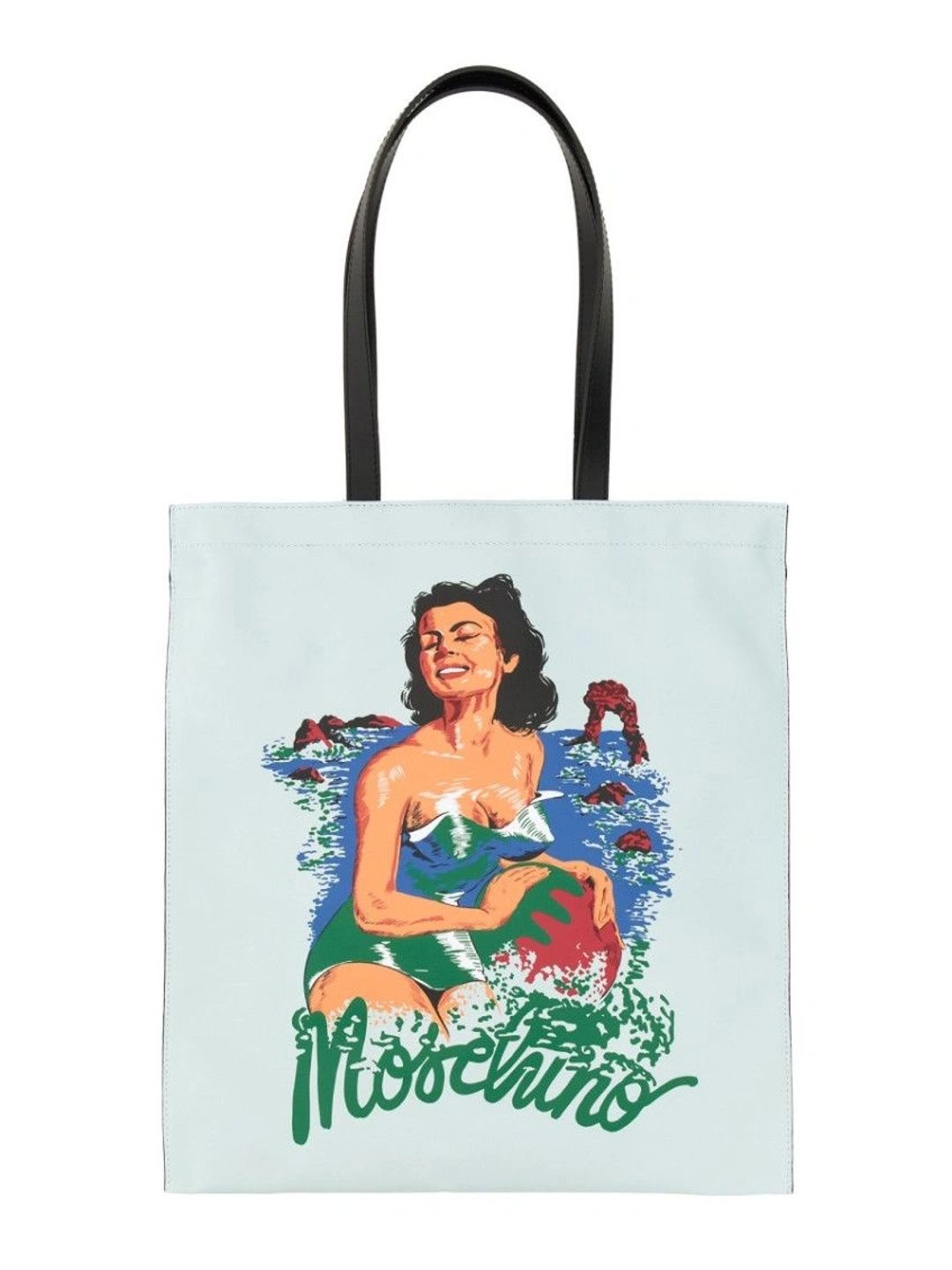 MOSCHINO Printed Leather Tote Bag-picture-39