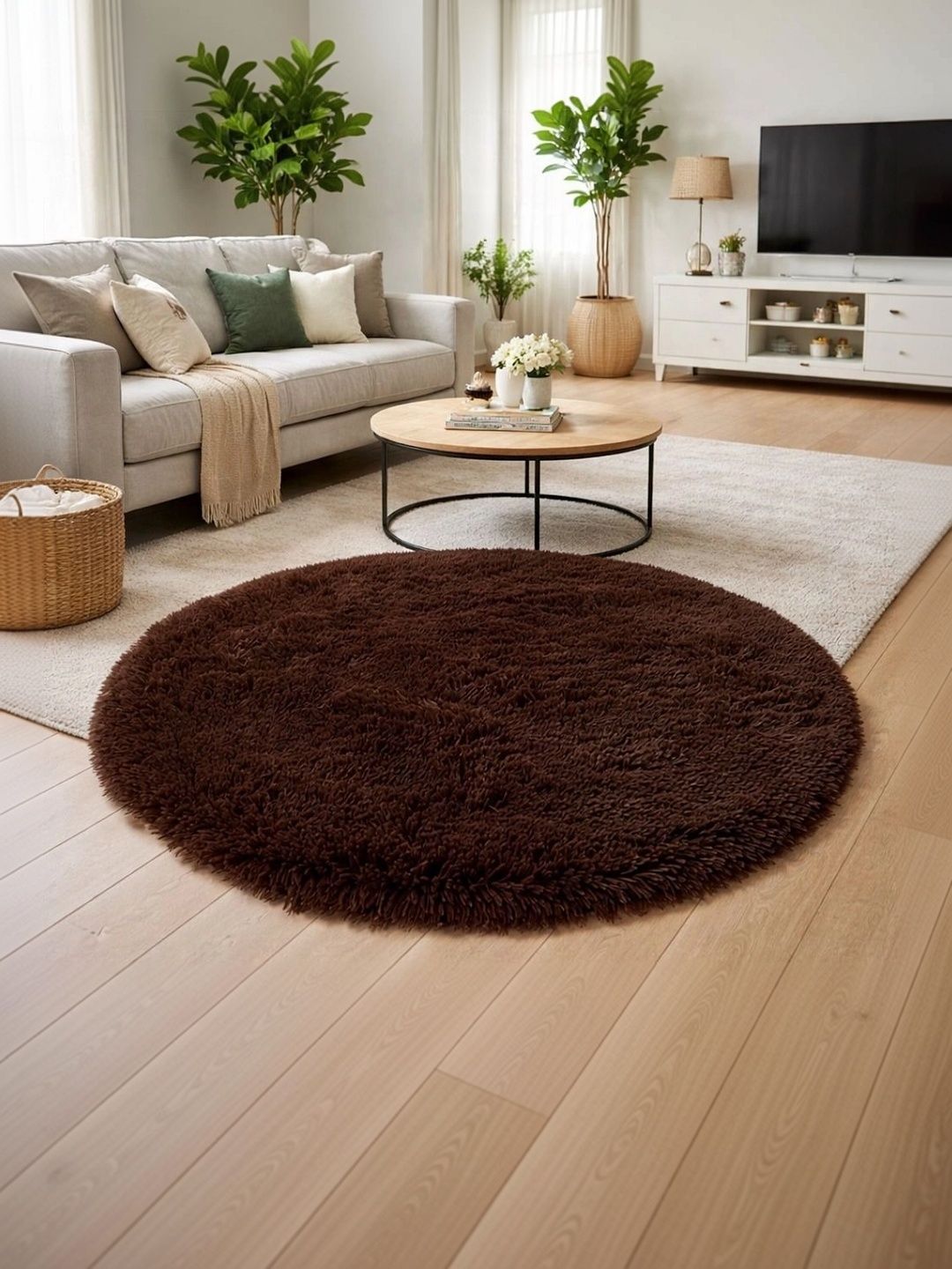 VIKCLIQUE Brown Ultra Soft Absorbent Anti-Skid Doormats-image-25