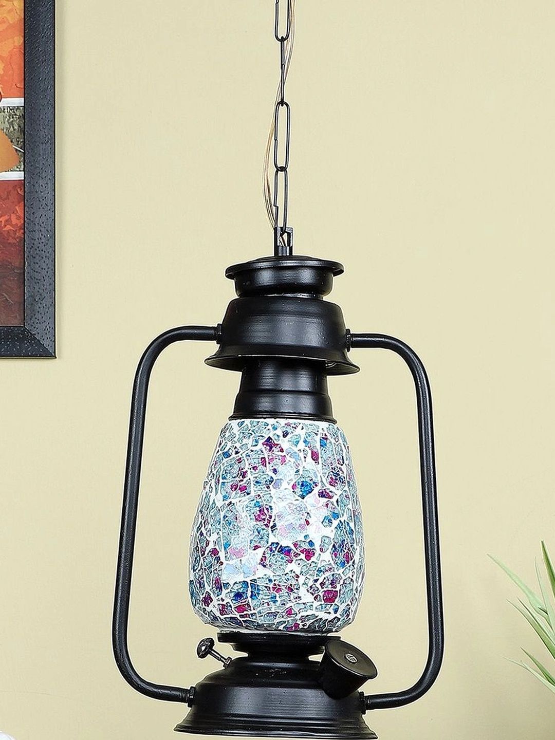 Myntra Elegant Homes Multicoloured Textured Ceiling Lamp-picture-15