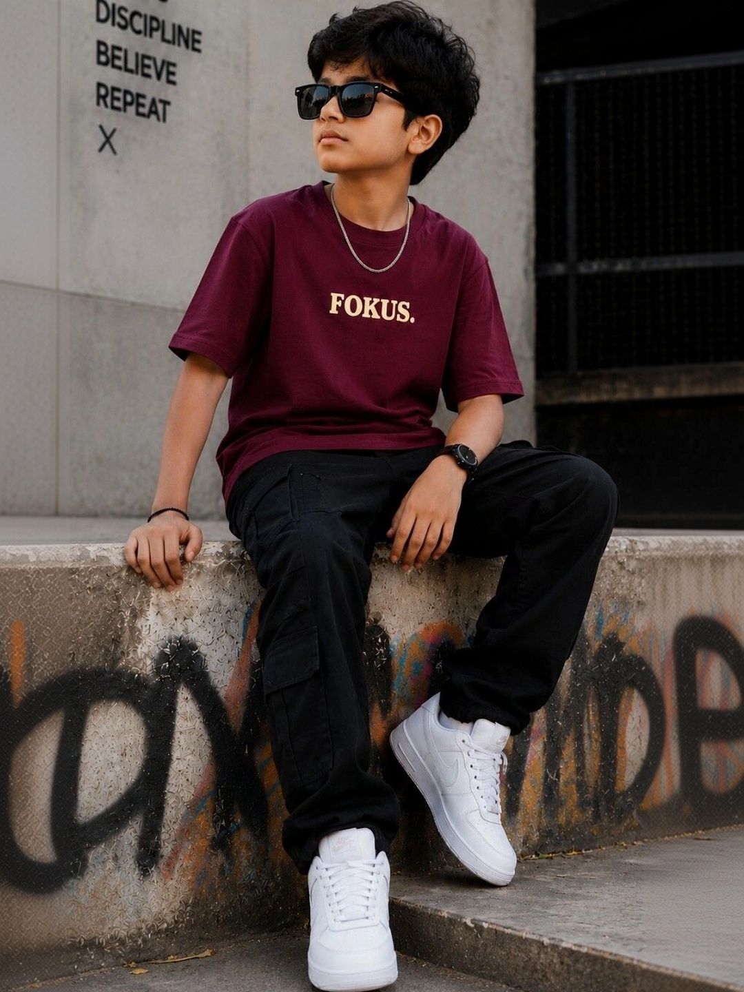 Pixel Punk Boys Typography Printed T-shirt-picture-16