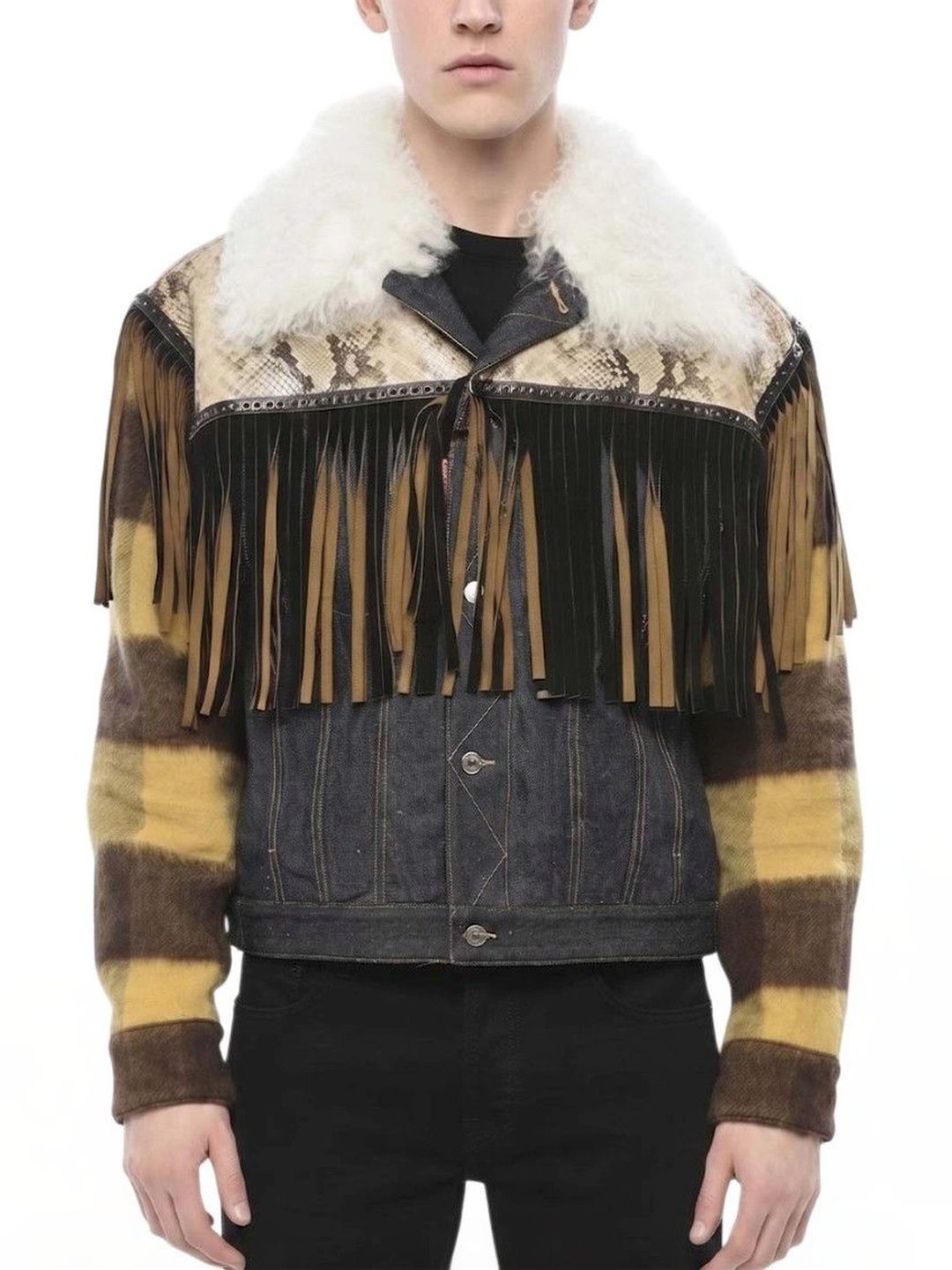 Dsquared2 Men Colourblocked Denim Jacket-picture-12