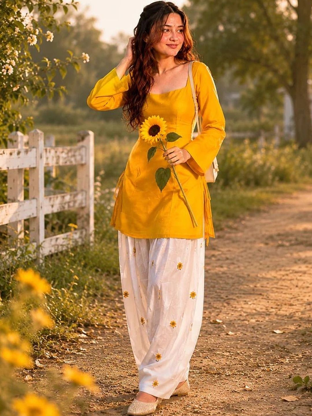 TWINS LADY Women Floral Regular Kurta with Patiala-picture-10