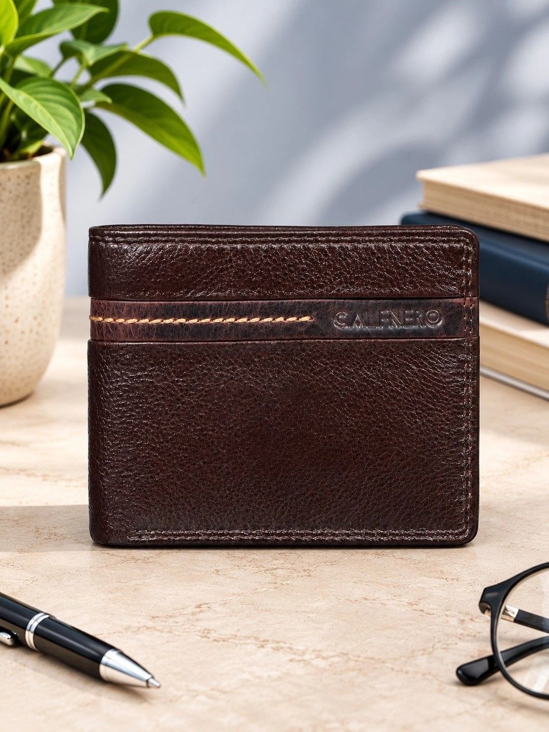 CALFNERO Men Leather Two Fold Wallet-picture-20