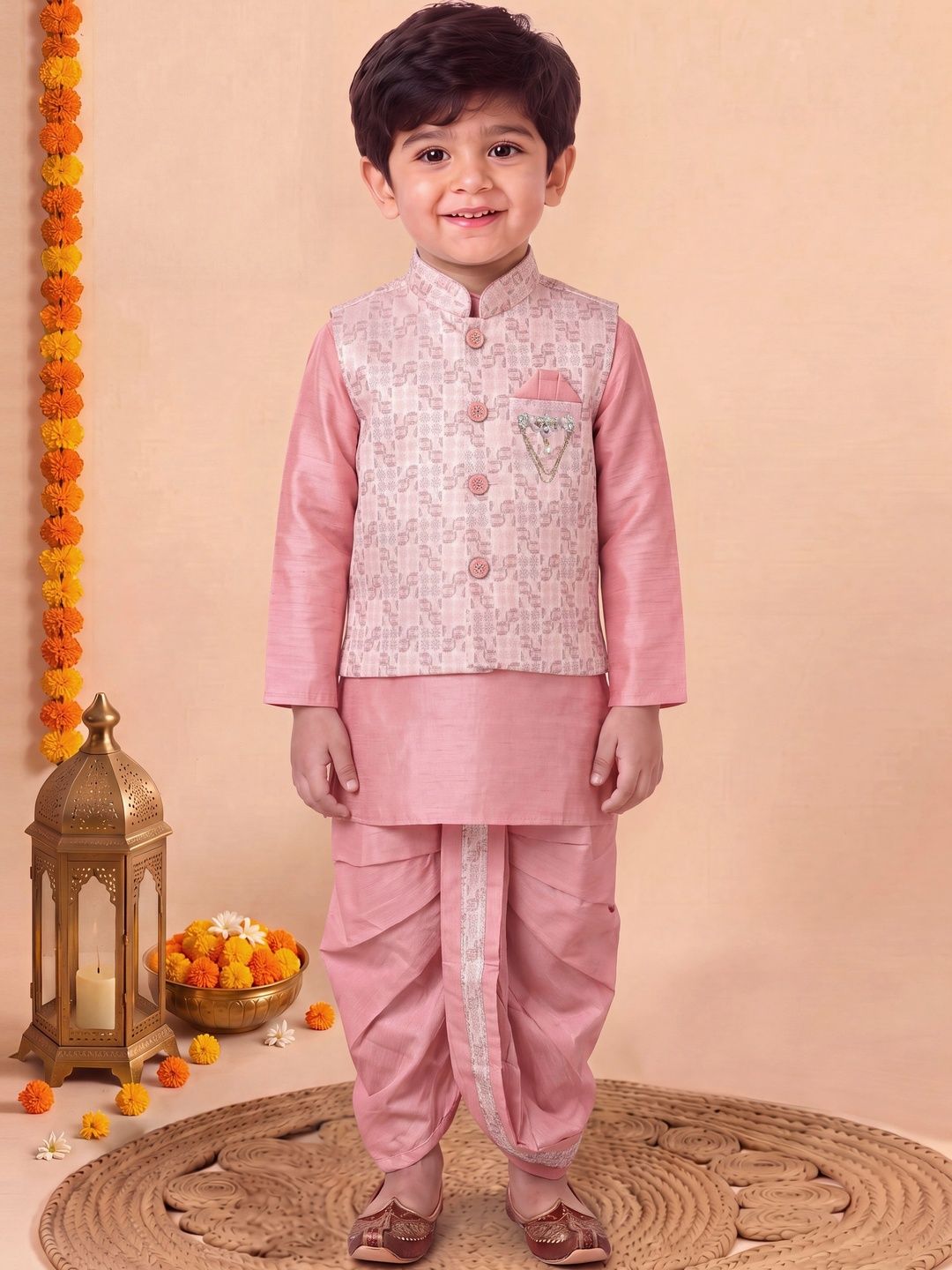 Sangria Boys Regular Kurta with Dhoti Pants-picture-40