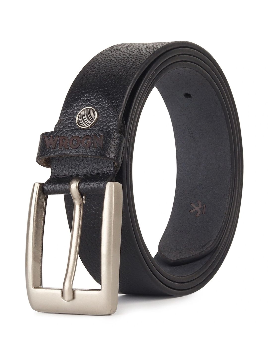 WROGN Men Textured Leather Belt-picture-21