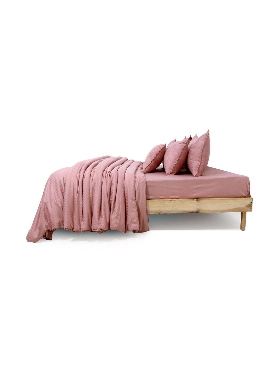 Zarf Pink Checked AC Room 400 GSM Comforter-picture-30