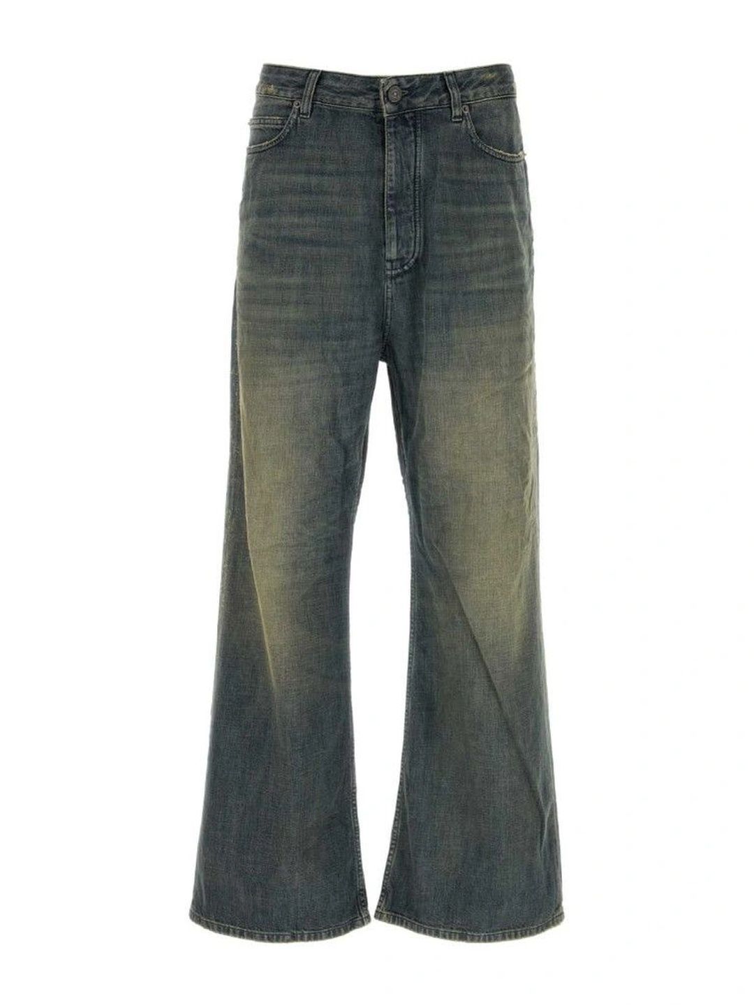 Balenciaga Men Flared Mid-Rise Low Distress Jeans-picture-58