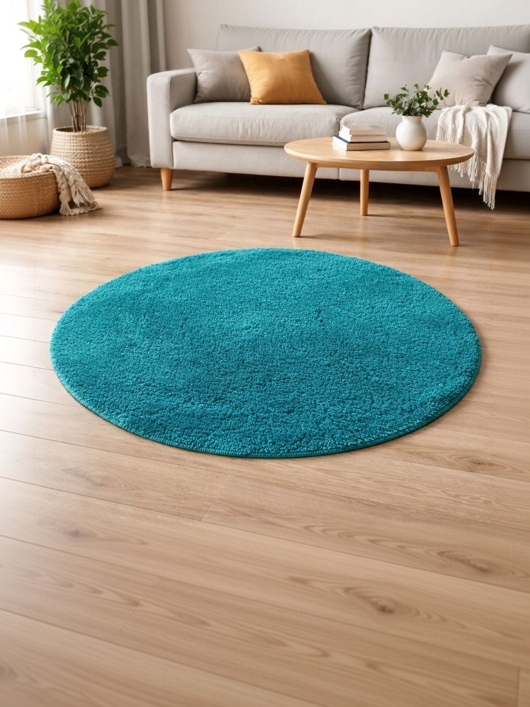 VIKCLIQUE Teal Ultra Soft Absorbent Anti-Skid Doormats-image-35
