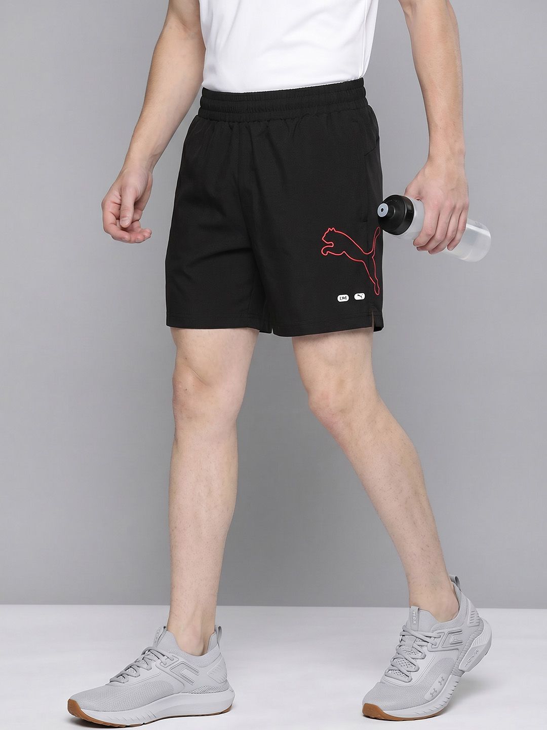 Puma Essentials Men Brand Logo Printed Shorts-picture-22