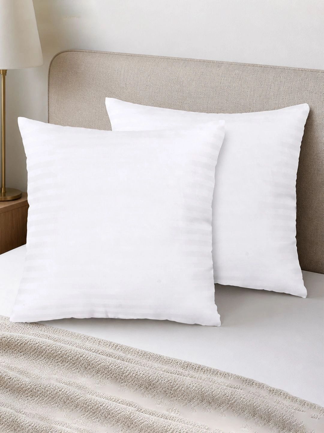Myntra Elegant Homes 2-Pcs White Square Floor Cushions-image-41