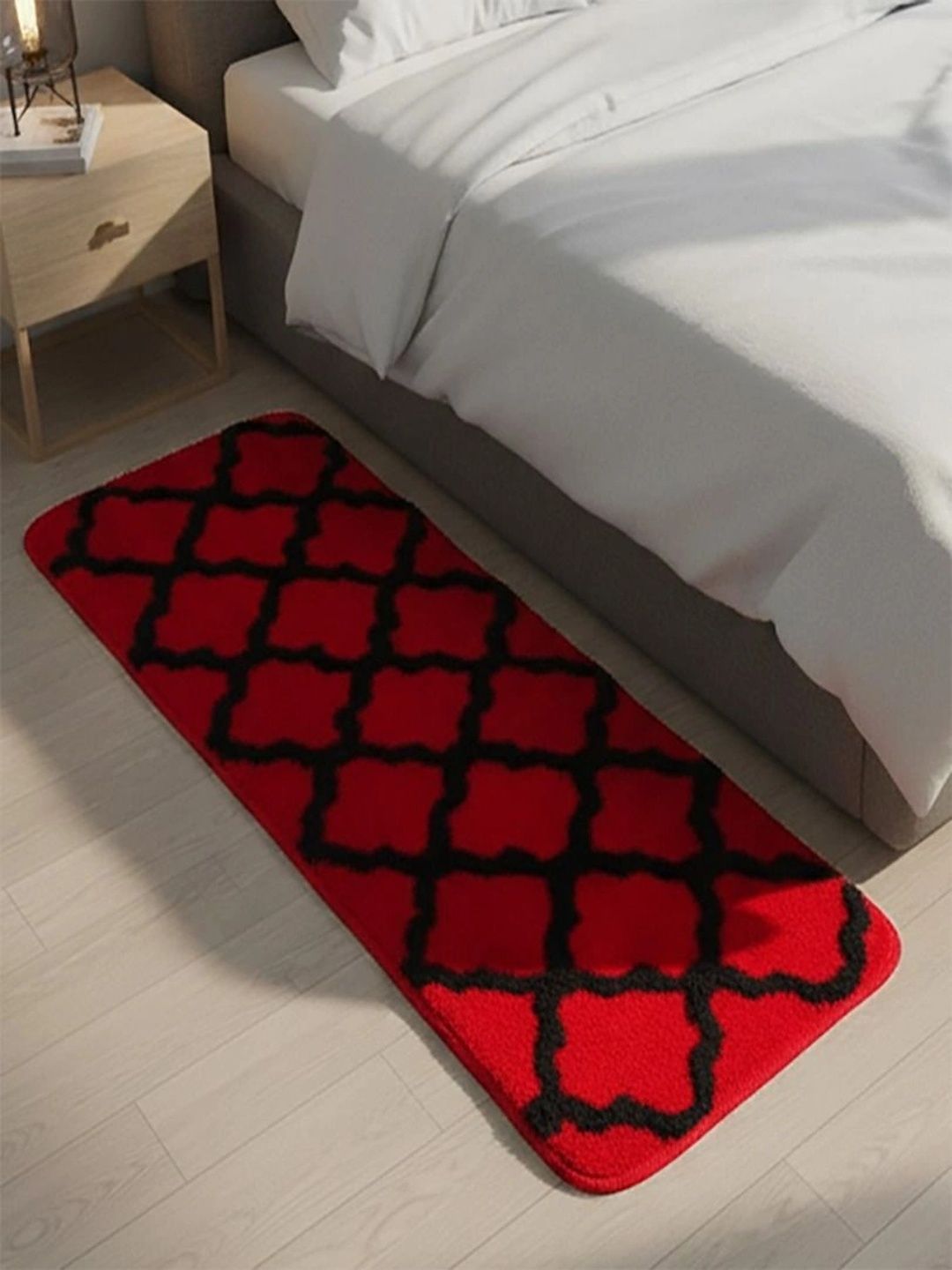 VIKCLIQUE Yellow & White Ultra Soft Absorbent Anti-Skid Doormats-image-8