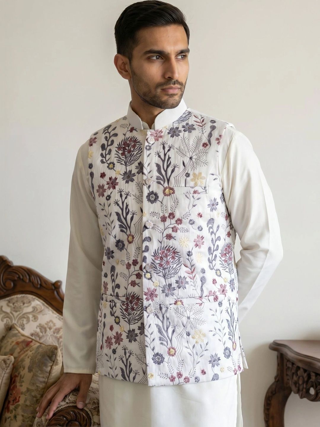 Jompers Embroidered Nehru Jackets-picture-41