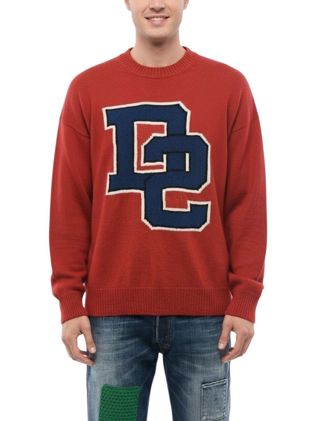 Dsquared2 Men Alphanumeric Printed Woollen Pullover-picture-13