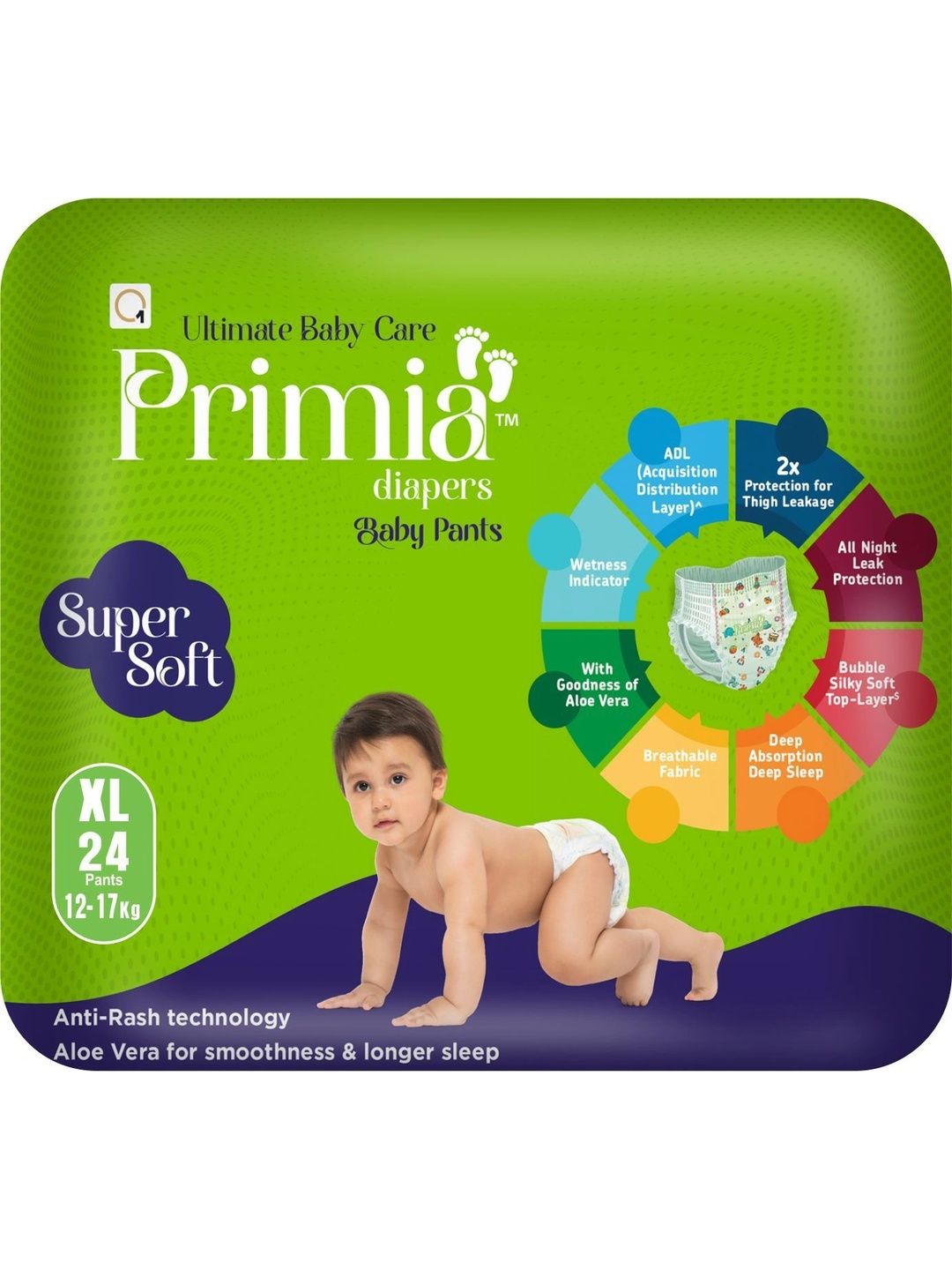 Primia Baby Diaper Pants with Aloe Vera & Anti -Rash Technology - 24Pcs-picture-52