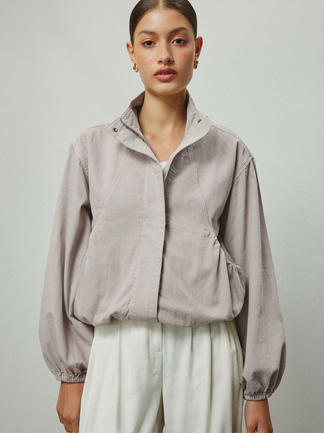 NEXT Women Lightweight Funnel Neck Bomber Jacket-picture-31