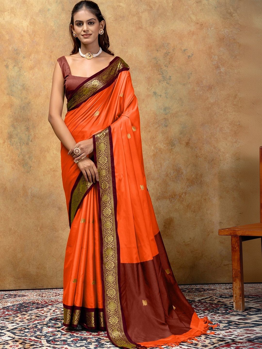 Moda Rapido Woven Design Zari Silk Cotton Designer Paithani Saree-picture-16