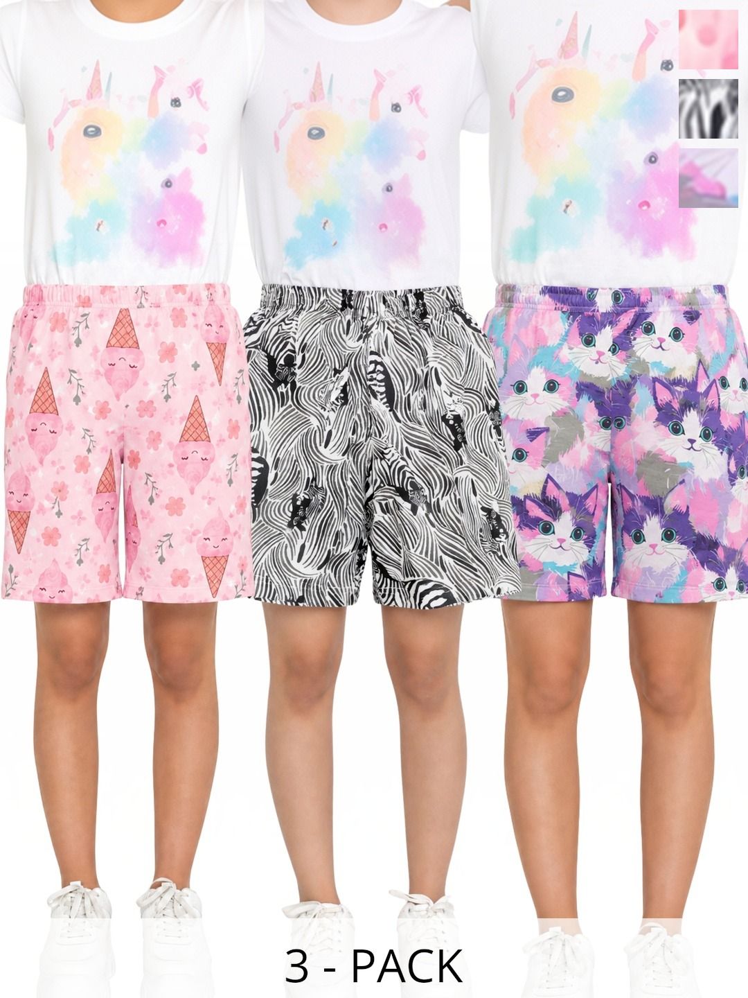 TotzTouch Girls Printed Shorts-image-40